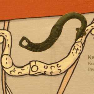 Hook from lorica hamata. Cortez Museum (Kalkriese Lost and Found Park). 1st century AD