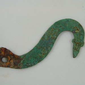 Hook from hamata. Bronze. 6.5 *1.1 cm,thickness-0.9 mm. 1st century AD (presumably 75 AD)