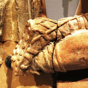 Detail of the terracotta pediment from Talamone, near Orbetello, Italy; around 150 BCE. Vatican Museums.