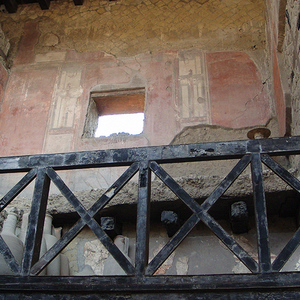 Shop in Herculaneum inside thermopolium. 1st century AD