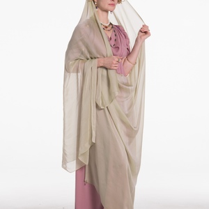 Reconstruction of a Roman matron wearing a palla.