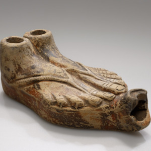 Sandal-shaped lamp,1st century AD,Getty Museum.