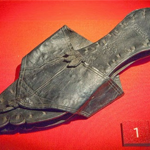 Named sandal of Sulpicia Lepidina,I-II centuries AD,Vindolanda,Britain.