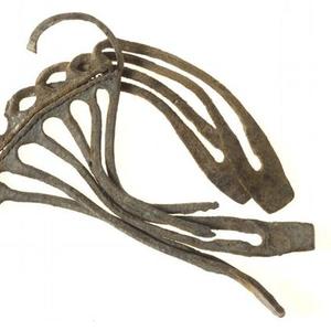Leather sandals from Masada, first century CE. Comparative footwear, not caligae.