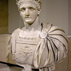 Bust of Domitian. Kept in the Louvre Museum,France. 81-96 A.D.