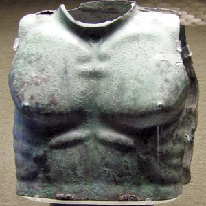 Samnite's short anatomical breastplate. 4th century BCE