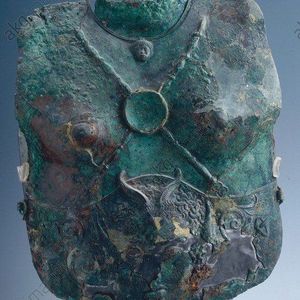 Facial cuirasse's plate, bronze-silver, IV century BCE Greece