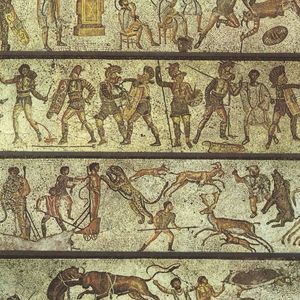 Злитенская мозаика из Ливии (Leptis Magna). 2-ой век н.э.