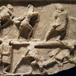Барельеф с гладиаторами. Некрополь в Киберии. Burdur Museum. 2-3 век н.э.