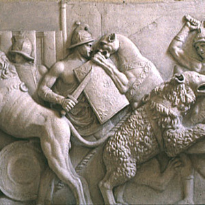 Бестиарии. Копия с оригинального барельефа. Museum of Roman Civilization. 2-3 век н.э.