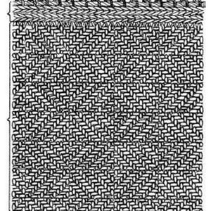 Weave diagram of the Thorsberg tunic cloth: diamond twill.