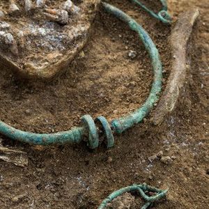 Early La Tène torcs from a Gallic cemetery in France, fourth–third century BCE.