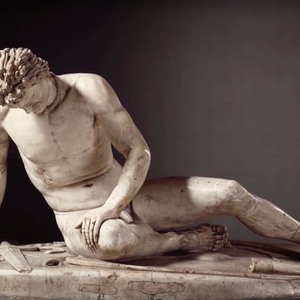"The Dying Gaul." Marble Roman copy from the Greek original. Palazzo Nuovo Musei Capitolini. 230-220 BC