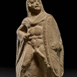 Terracotta statue of a Celtic warrior. 3-2 century BC