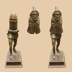 Bronze statue of Priapus,consisting of two parts. Found in Rivery. Picardy Museum in Amiens. 2nd half of the 1st century AD