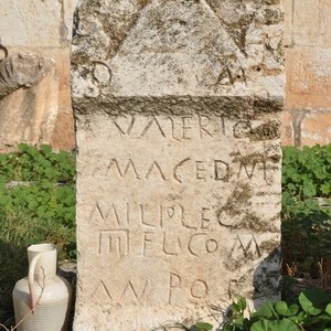 Apamea,tombstone of Valerius Magnus,soldier IIII Flavius Felix. 1st century AD