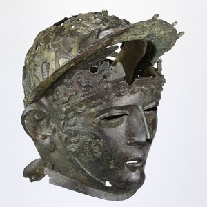 Cavalry helmet with mask. The British Museum. 1-2 century AD