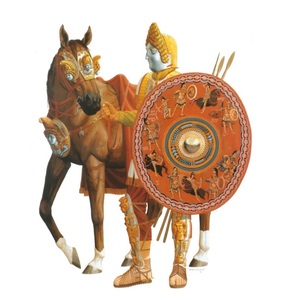 Illustration from the book Evidence for horse armour in the Roman Army