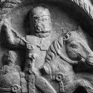 Bas-relief with the horseman Dolanus Bessus. Wiesbaden - Stadtmuseum Wiesbaden. 1st century AD