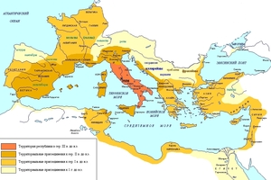 Map of the Roman Republic.