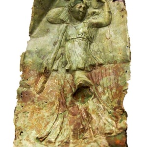 Central part of the three-part chanfronte, type C, II-III century AD, Carleon Museum, UK.