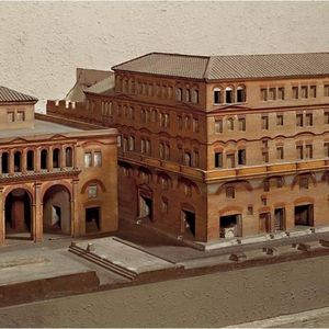 Реконструкция римской инсулы. Вид снаружи