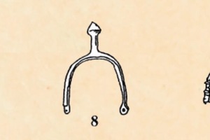 Drawing of Roman spurs