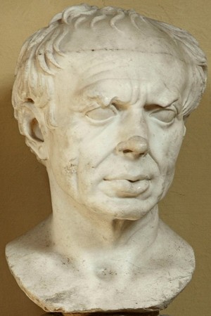 Male portrait,the so-called Gaius Marius. Coarse-grained white marble. The Epoch of August. Height 0.34 m. Inv. No. 1488. Rome,Vatican Museums,Chiaramonti Museum,XIX. 13.