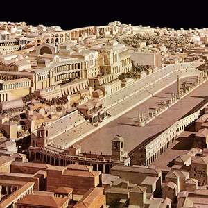 Reconstruction of the Circus Maximus in Rome