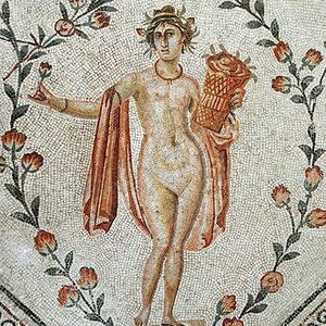 Spring,Mosaic from Chebba,Tunisia. 2nd century AD