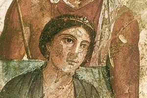 Венера и Марс на фреске из Помпей, I век н. э.; образ союза любви, войны и римской мифологической памяти.