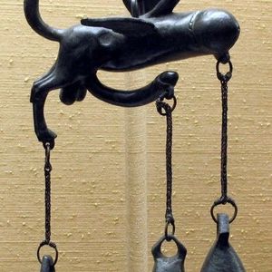 Roman amulet in the shape of phalluses for good luck. 1-2 century AD