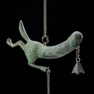 Roman amulet in the shape of phalluses for good luck. 1-2 century AD
