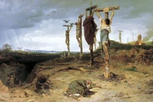 Худ. Бронников Ф.А. Картина “Проклятое поле”. 1878 г. Государственная Третьяковская галерея.