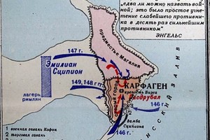 Схема военной кампании 3-ей Пунической Войны