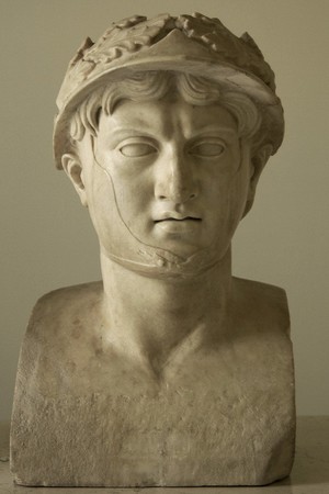Portrait of Herm of Pyrrhus of Epirus. Marble. From the original approx. 290 BC Naples,National Archaeological Museum.
