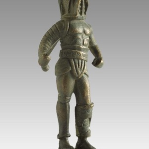 Bronze statuette of a gladiator,presumably Thracian. Egypt. 1-2 century AD
