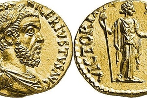 Aureus with a portrait of Pescennius Niger,2nd-3rd century AD.