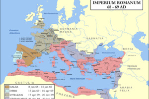 Map of the Empire at the beginning of the year of the Four Emperors