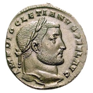 Coin of Follis Dioctetiana,3rd century AD