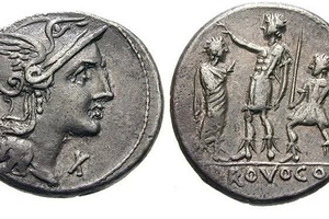 Roman coin of the 2nd century BC.
