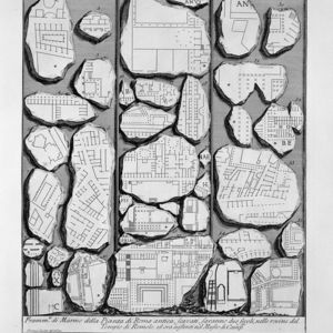 Fragments of the marble plan of Rome (Forma Urbis Romae). Figure 1756