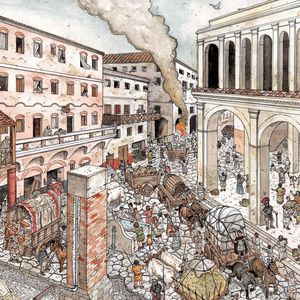 Roman Street. Reconstruction