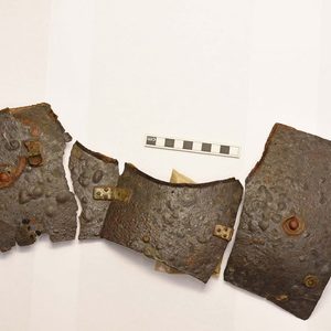 Chest and shoulder armour pieces, lorica segmentata Kalkriese type, found in 2020, I century CE