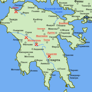 Map of the Cleomenean War