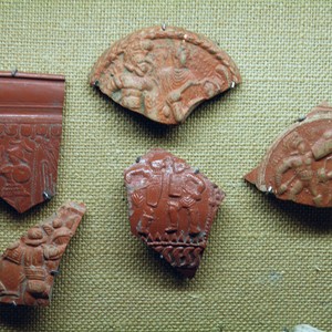 Лампы с гладиаторами. Musée gallo-romain de Fourvière, Lyon. 1-2 век н.э.
