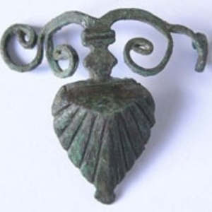 Gladius scabbard decoration,brass. 1st century AD,Vindonissa Museum