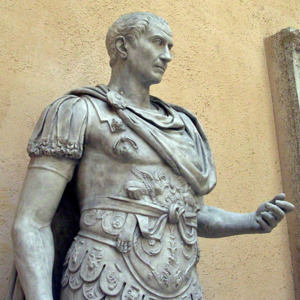 Gaius Julius Caesar's statue as an emperor. Rome, Museum of Roman Civilization. Inv. No. MCK 194. The beginning of the 2nd century CE (the statue was created during Trajan)