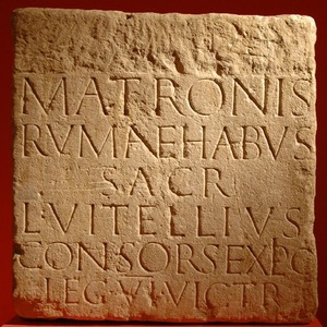 Dedication to Romanian mothers from the Legio VI Victrix scout. Museum of Bonn,Germany. Date: 70-121 AD