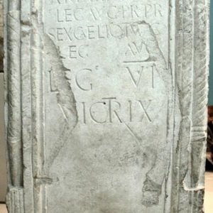Victory Monument,which mentions Legio VI Victrix. Date: ca. 73 AD Museum of the City of Bonn,Germany.